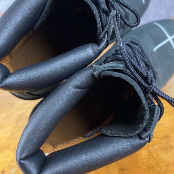 Junior Timberland Premium 6-Inch Waterproof Black Boots Custom Paint Sz 6 12907 - Picture 10 of 14